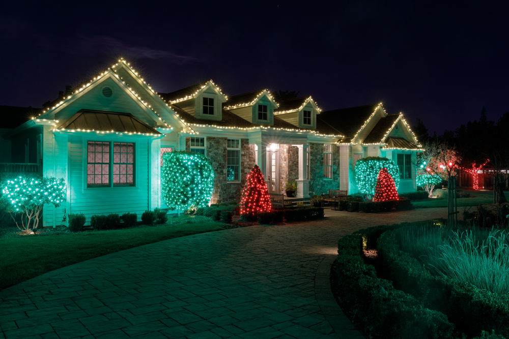 Holiday Lighting on a Home
