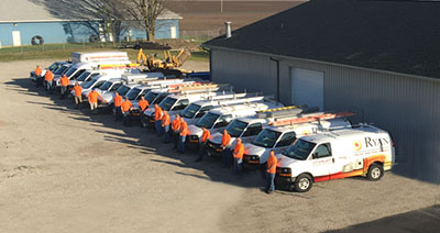 Ryan Electrical Solutions work trucks