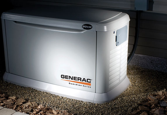 house gnerator in the night with shade house gnerator in the night with shade