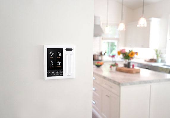 Brilliant smart home controller in the kitchen