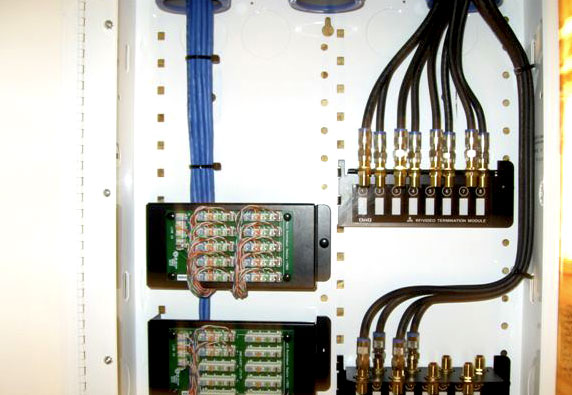 Component closet keep wiring organized