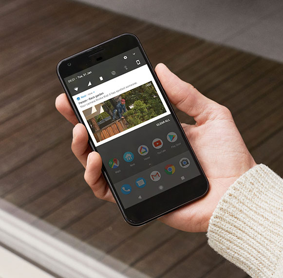 Nest app on a smart phone