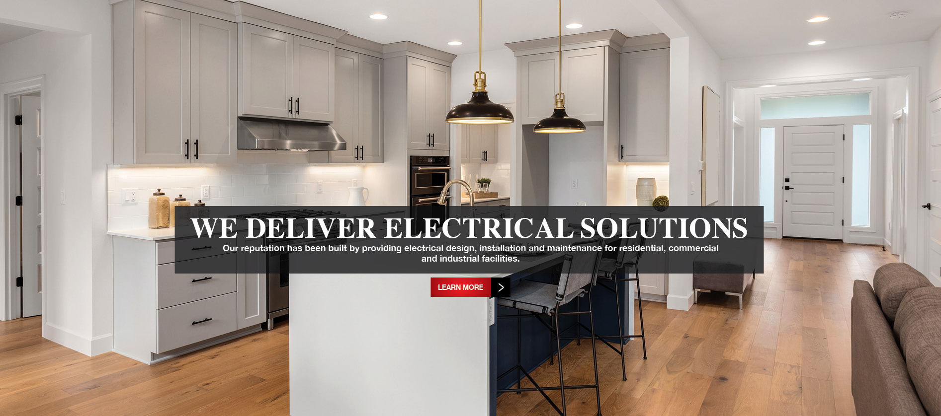 We deliver electrical solutions - Our reputation has been built by providing electrical design, installation and maintenance for residential, commercial and industrial facilities.